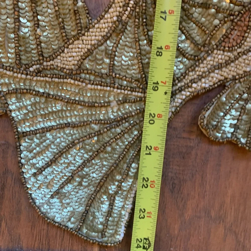 Table Runner Beaded Sequin Designer Kim Seybert Large 59”x24” Decor
